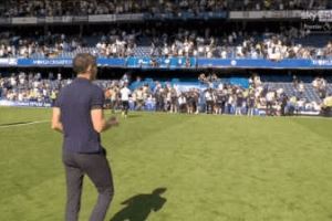 尴尬！水晶宫主帅格拉斯纳赛后与格伊打招呼，球员未回应